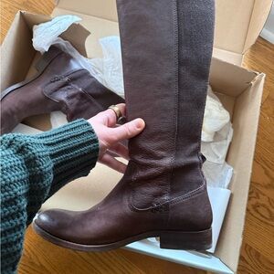Frye Dark Brown Tall Boots - Barely Worn and In Box